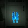 Halloween Wall Sticker Glow-in-the-Dark Creepy Twin Girl Sticker Self Adhesive Scary Movie
