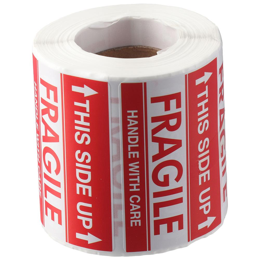 This Side Up Arrow Warning Stickers 500 Pcs Self- Adhesive Warning Shipping Labels Keep Away