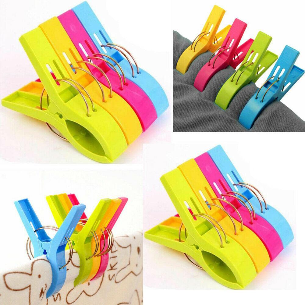 4/8/12Pcs Clothespins 12*9.5*2cm For Hanging Clothes Clips Towel Clip Quilt For Laundry Sunbed Lounger Clothes Pegs Home Storage