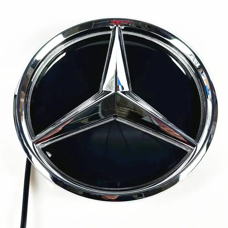 CQW1 Luminous Grill Badge 3D Convex star Front Embelm for Mercedes benz W204 W205 W213 W177 W176 W218 W253 GLE GLC GLS W206 VITO W447