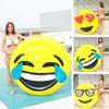 New Smiley Face Inflatable Ride-on Pool Float For Adults Eco-friendly Pvc Material Trendy Design