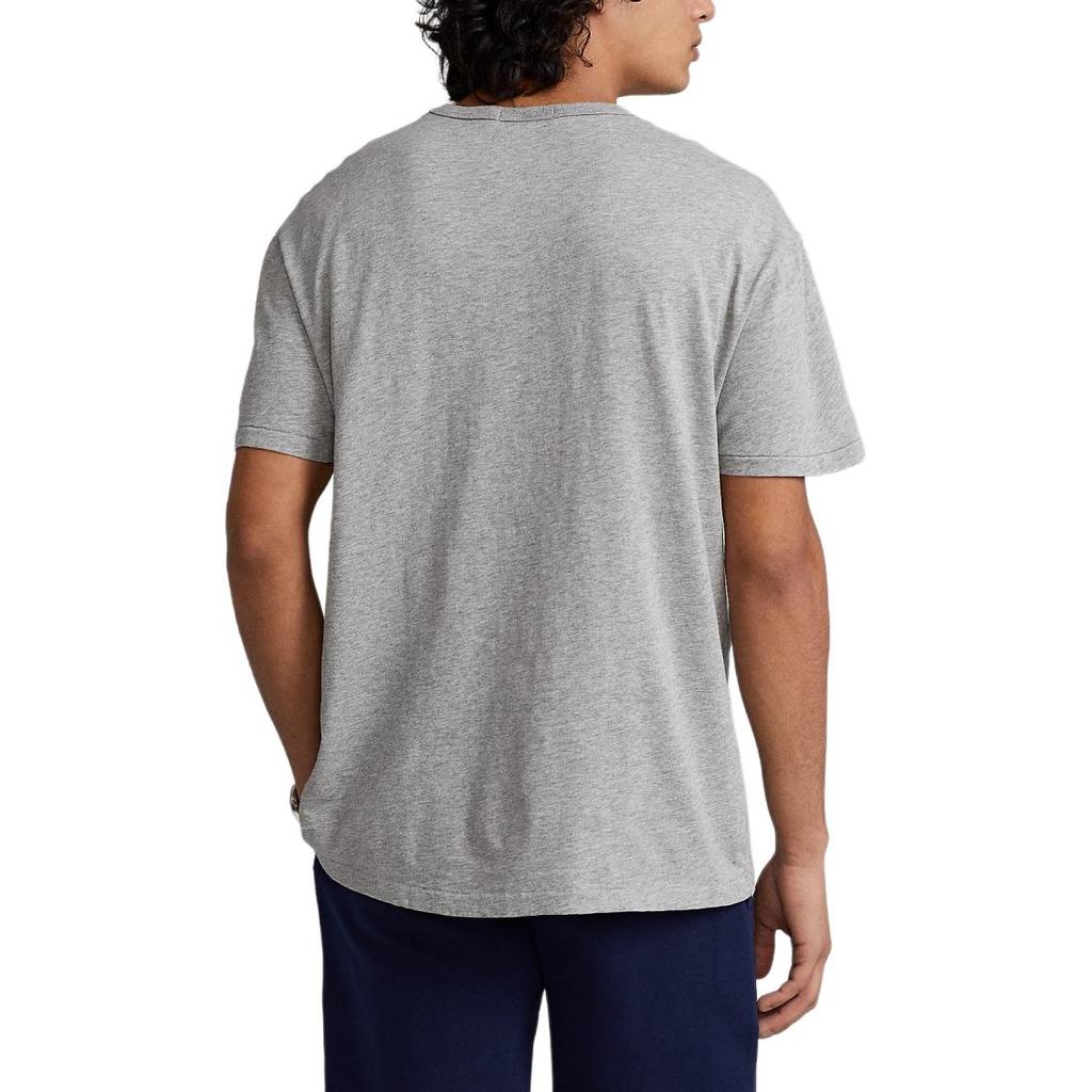 Хлопковая футболка с коротким рукавом и круглым вырезом Polo Ralph Lauren с принтом логотипа и букв, мужская футболка MNPOTSH1N821202-020