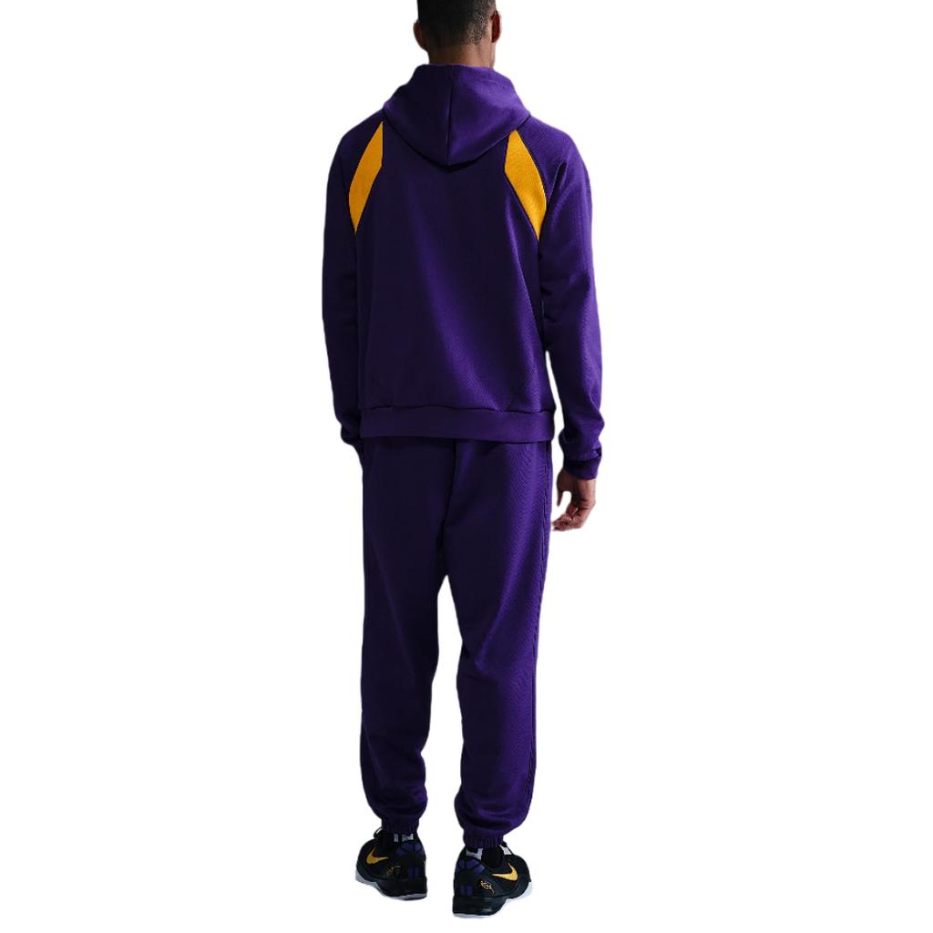 Nike Therma-Fit Swoosh SS25 Hoops DNA Серия Kobe Удобная толстовка с капюшоном Мужские толстовки Court-Purple University-Gold HJ8109-547