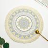 Romantic Bohemian Placemats Round Coaster Cotton Pad Heat Insulation Mat  Wedding Table Decor