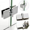 Board Hardware for Wine Cabinet Glass Fixing Clip Cupboard Clamp Glass Door Hinge Door Hinges
