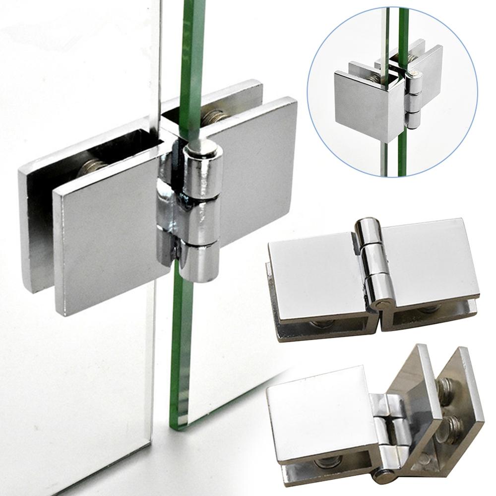 Board Hardware for Wine Cabinet Glass Fixing Clip Cupboard Clamp Glass Door Hinge Door Hinges