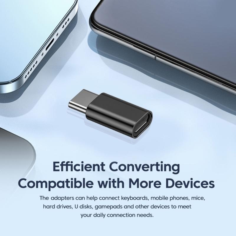 Metal Microed USB Female to Type C Male Adapter Seamlessly Device Connection for Travel Professional