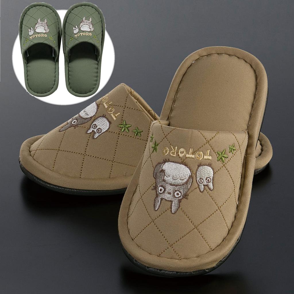 Senko Мой сосед Тоторо Согревающие Антибактериальные и 63328 Детские тапочки, Прибл.. 18см, Бежевый, Противовирусный,