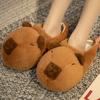 Capybara Couple Plush Slippers Winter Warm Velvet Home Cotton Shoes Lovely Cartoon Slippers Silent Cloth Sole Bedroom Slippers