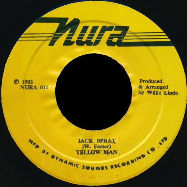 7-дюймовая пластинка YELLOWMAN WILLIE LINDO Jack Sprat Splended Thing NURA011 Nura 1982 Ямайка Регги Ска Даб Б/у