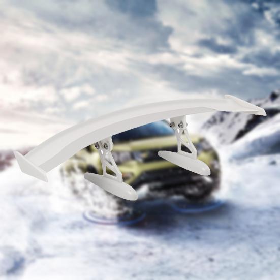 Мини-крошечный спойлер на багажник без перфорации, самоклеящийся сплошной цвет, универсальный автомобильный задний хвост