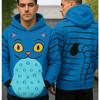 Мужское худи мультяшный косоглазый тигр костюм K-pop охотник на демонов 3D принт худи мужское женское модное худи толстовка пальто зимняя одежда