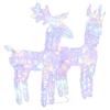 LED Reindeer Set 2 pcs. Multicolor 80 LEDs Acrylic