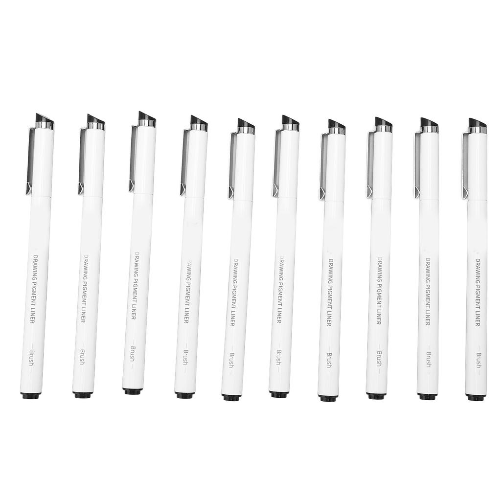 10PCS Waterproof Micro Line Pens Strong Coverage Micro Line Pens Anti Bleeding Color Manga Pens for