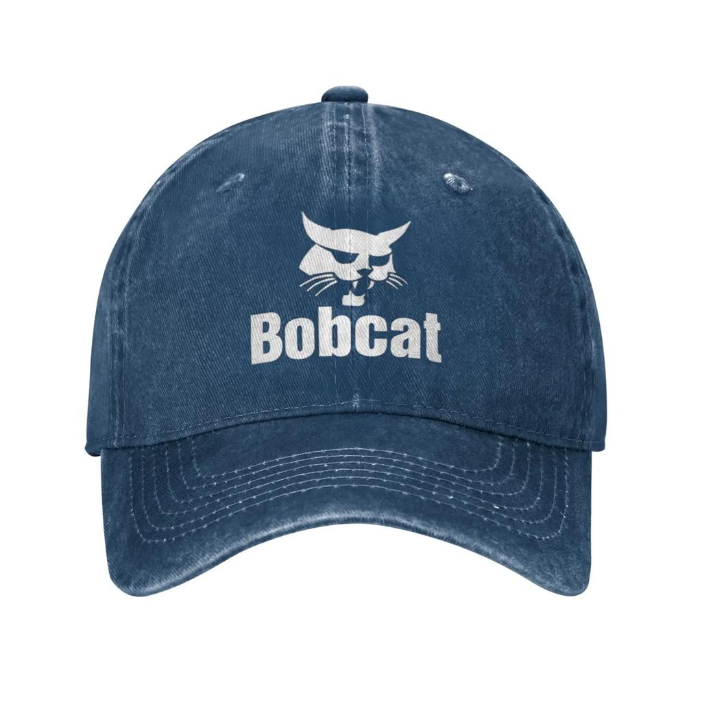 Смешные Аниме B-Bobcat Y2K Строительная Техника Летние Ретро Ковбойские Стиранные Бейсболки Мужские Джинсовые Уличные Модные Кепки Хип-Хоп Кепка с Козырьком