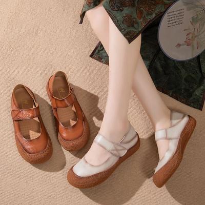 Новые осенние туфли на плоской подошве с v-образным вырезом, женские туфли-лоферы Мэри Джейн, женские лаконичные балетки из коровьей кожи, женские роскошные неглубокие мокасины