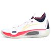 Li Ning Wade 808 Ultra Тканевая амортизация Скользкие Устойчивые к истиранию Низкие Баскетбольные кроссовки Мужские Белый Красный ABAS113-6