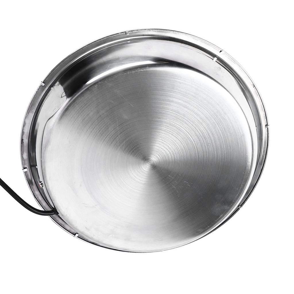 Поилка для птицы с подогревом, устойчивая к укусам, из нержавеющей стали, подогреватель воды для кур для зимы, вилка ЕС