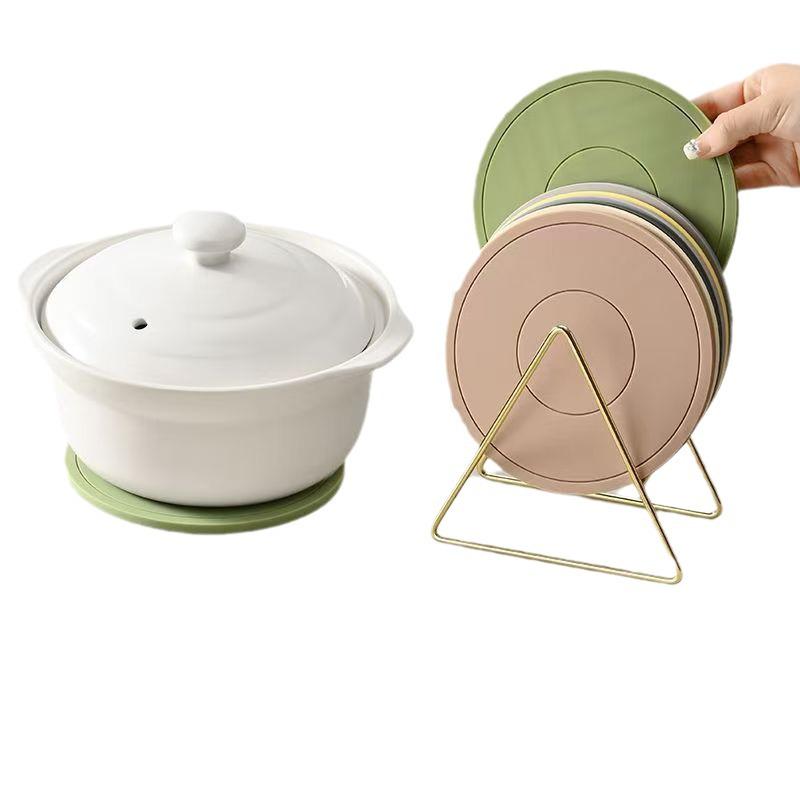 Высококлассная роскошная подставка для чашки и пиалы с теплоизоляцией: Силиконовая и ПВХ подставка против ожогов для обеденного стола и подставки для кастрюль