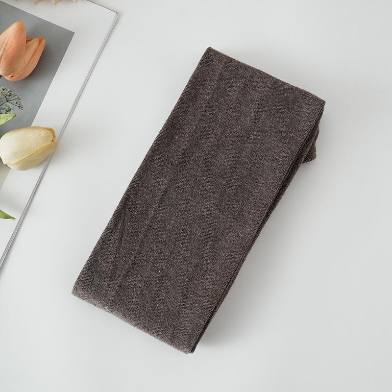 "Серые хлопковые бархатные облегающие колготки на осень-зиму"