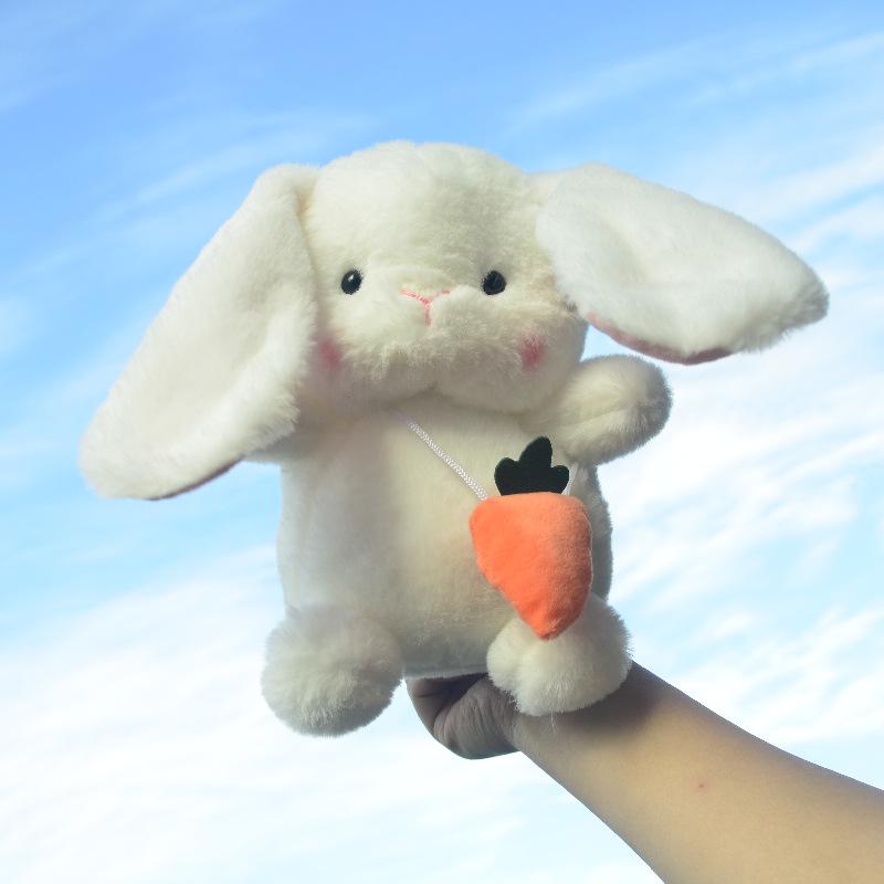 Милая плюшевая игрушка Белый Длинноухий Кролик - Идеальный подарок на день рождения для девочек