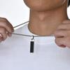 Trendy Lapis Lazuli Pendant Minimalist Stainless Steel Necklace Fashion Pendant Necklace  Men