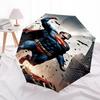1pc Superman, Cityscape Automatic Folding Umbrella - Compact 8-Rib Design, Durable Plastic & Iron1424L