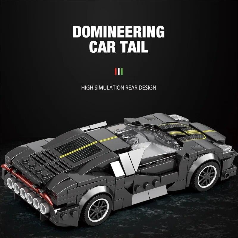 339 шт., модель скоростного спортивного автомобиля, городские классические чемпионы, гоночный автомобиль, строительные блоки 1:24 масштабных кубика Super Racers, рождественский подарок