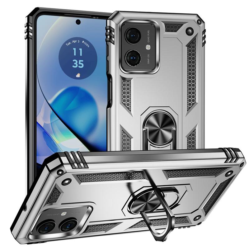 Чехол для Motorola Moto G54, роскошный противоударный чехол для телефона Moto G54 G 54 MotoG54, автомобильный магнитный держатель с кольцом, задняя крышка