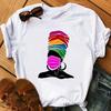 Fashion Girls Casual Plus-size Women's Simple Cute Letters Women's T-shirt Women Summer Graphic T Shirts  Oversized Tshirt  Tops