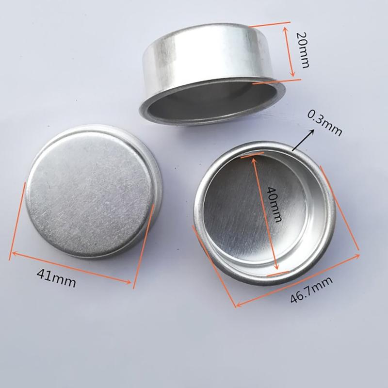 30Pieces Candle Making Kits Aluminum Tins Jars Cups for DIY Scented Candle and Crafts Tealight Round Containers Mold