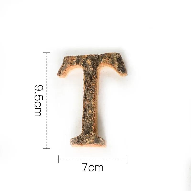 Вместе с Bark Массив дерева Ретро Деревянные Английские Буквы Алфавит Число для Кафетерия Бара Домашнее Украшение Винтажная Сделай Сам Буква
