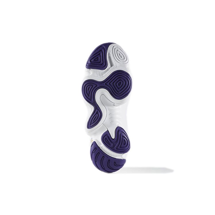 Adidas Crazy 3 Woven Classic Нескользящие Прочные Ретро Баскетбольные Кроссовки Средней Высоты Мужские Кроссовки Белые Фиолетовые Золотые B72770