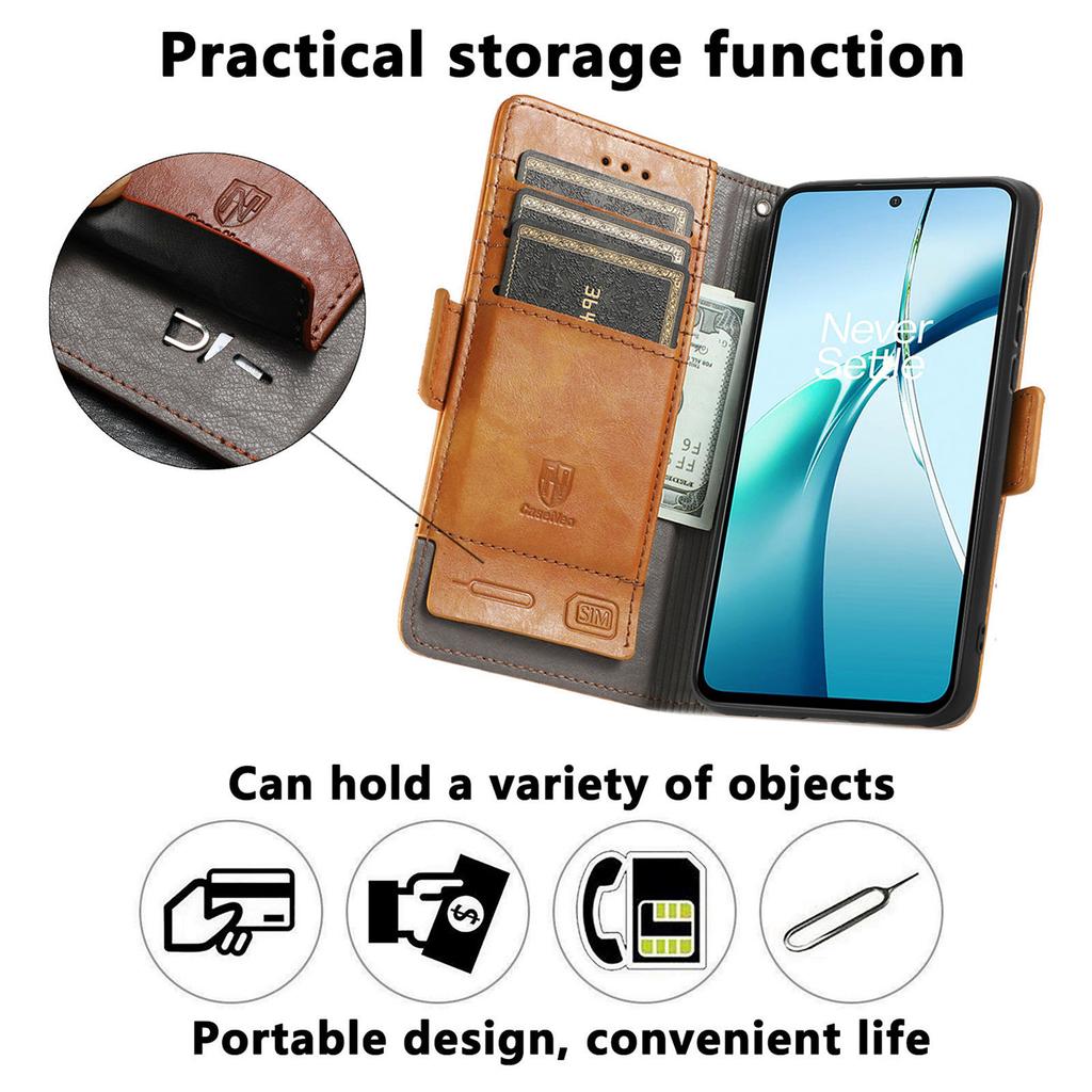 CASENEO For Motorola Moto G86 Power 5G Phone Cases PU Leather Cover Stand with RFID Blocking Wallet