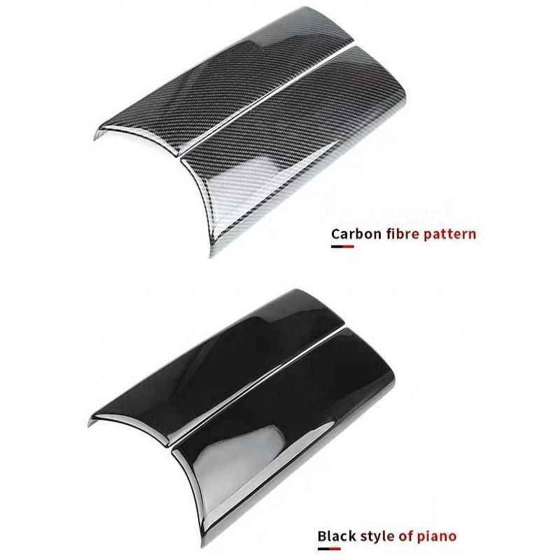 2 шт., центральный подлокотник автомобиля, отделка, крышка из АБС-пластика, углеродное волокно/класс черный для Mercedes-Benz CE GLC Class W213 W205 X253