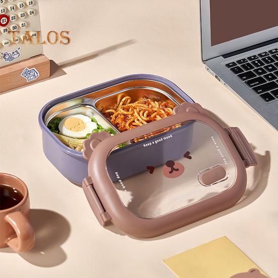 Children Bento Box Food-Grade Thermal Easy Cleaning Safe Microwave Lunch Box Boys Girls Bento Box Home Use