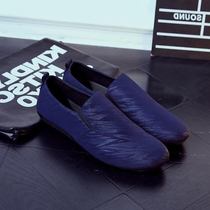 Летние дышащие ленивые туфли Doudou для мужчин, педальные туфли из старой пекинской ткани, повседневные туфли для общения с людьми, для вождения, приливные туфли