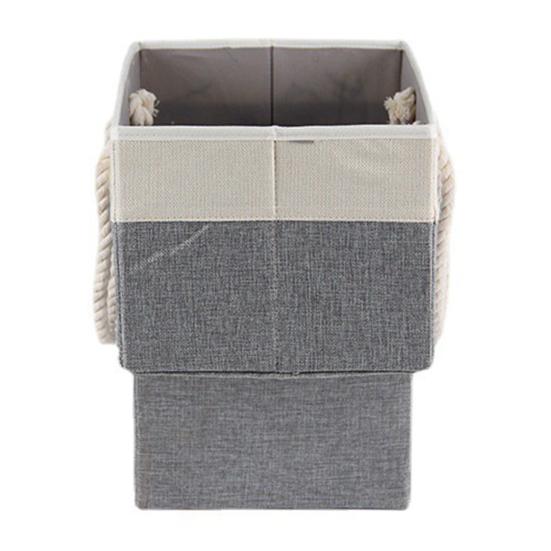 Ручка корзины Большая портативная хлопковая веревка Складная вместимость лестницы Прочная ткань с ковровым покрытием Деревянное покрытие