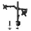 1homefurnit Monitor Arm Dual Monitor Arm 2 Screens Compatible with Inches LCD Display Arm 75x75mm or 100x100mm Full Motion Adjustment Monitor Arm 2