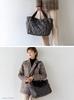 Gratante Quilted 2way Nylon BIG Tote Bag Bag [Gratante] Women's Abb-g0074 (Charcoal)