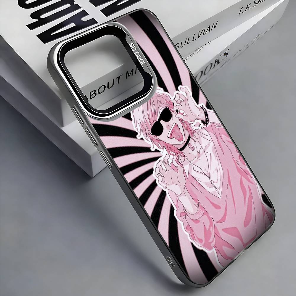 A-Аято Y-Юри Чехол для телефона Yarichin Club для iPhone 17,16,15,14,13,12,11 Plus,Pro Max, Цветной Серебристый Чехол для телефона
