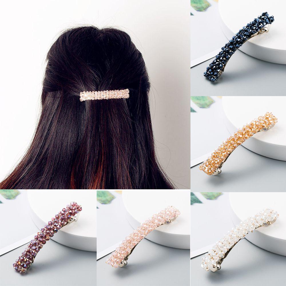 1PC Korean Diamond Headwear Hair Accessories Hair Clips Hairpins Geometric Crystal