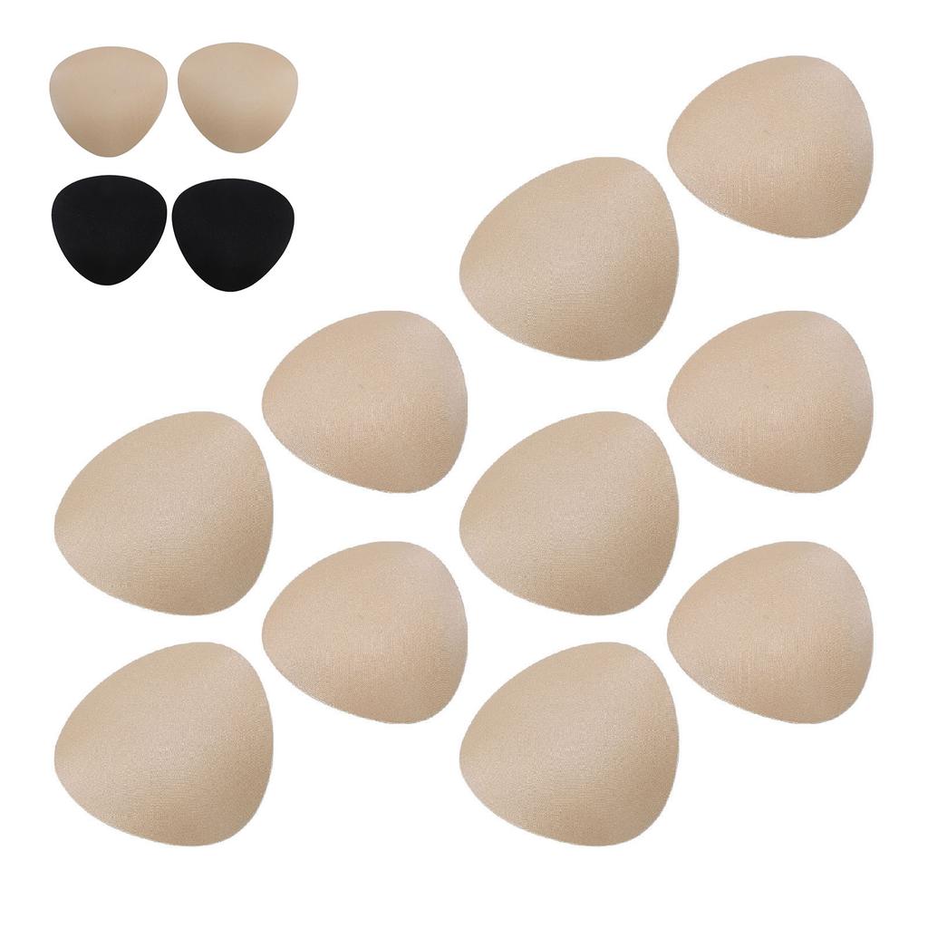 5 пар вставок для бюстгальтера для купальника, треугольные толстые удобные дышащие вставки для бикини