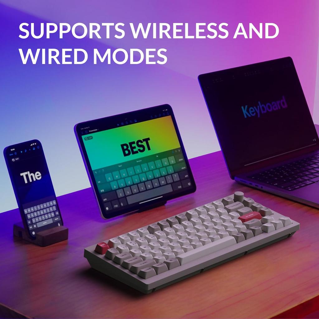 V1 Max Ретро Цвет QMK Беспроводная Кастомная Механическая RGB Gateron Jupiter с Linux Jupiter Механические Коричневые Переключатели US Клавиатура Keychron, 2.4