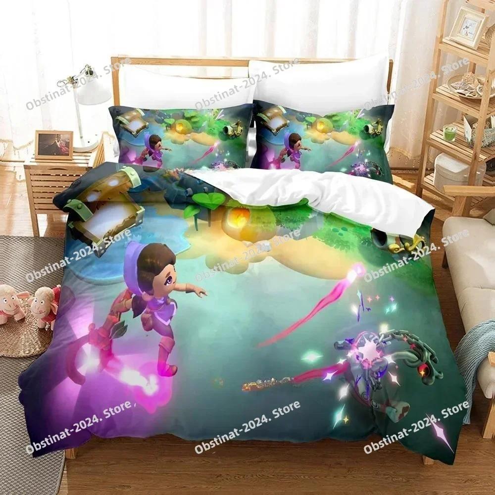 Модный постельный комплект Fae Farm с принтом, односпальное одеяло, покрывало, пододеяльник, наволочка, комплект из 3 предметов, детский и взрослый размер, Аниме