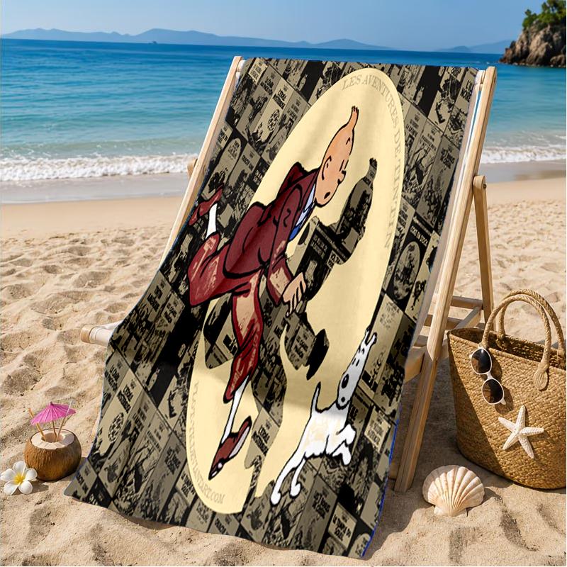 Adventure In The City Beach Towel, Microfiber Beach Towel, Perfect For Pool, Beach, Travel, Home Decor Beach Party Fan gifts