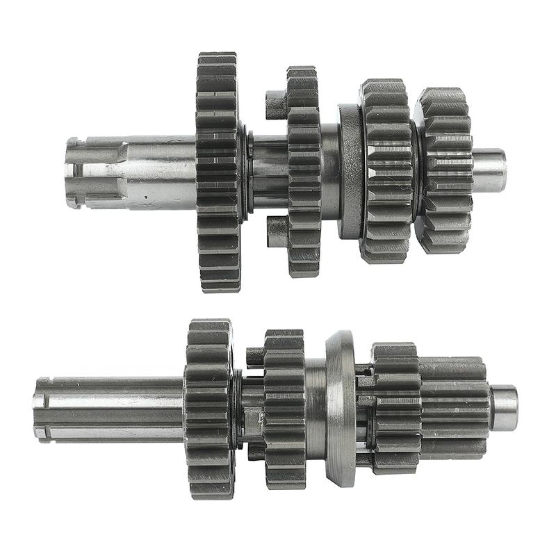125cc Transmission Gear Box Main Counter Shaft Assy For Lifan 125 1P52FMI Horizontal Engine Kayo BSE Dirt Pit Bike Parts
