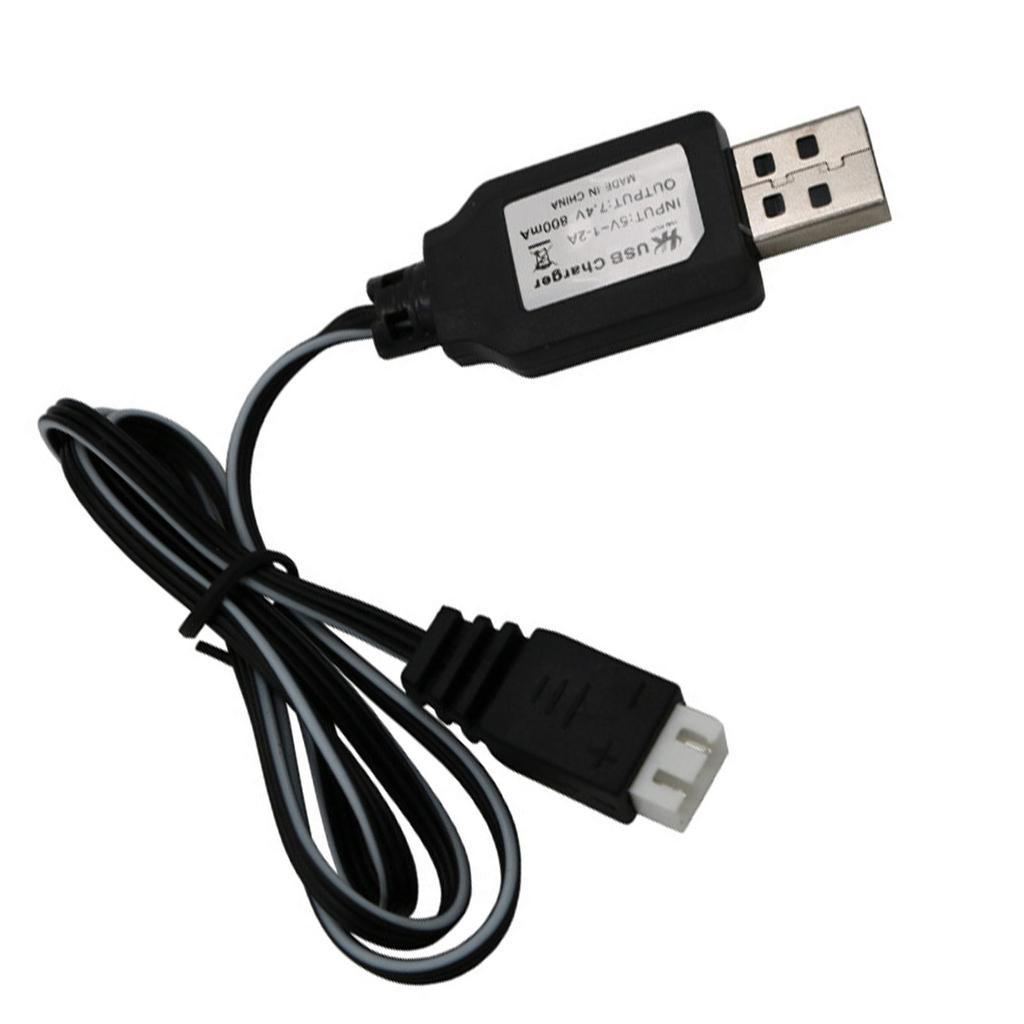 7,4 В кабель для зарядки литиевой батареи USB-порт 3Pin 2S шнур для зарядки батареи со светодиодным индикатором