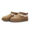 UGG КЛАССИЧЕСКИЕ УЛЬТРА МИНИ 811 Производство, Лунный Странник Термальные Снежные Сапоги до щиколотки Женские Каштаново-коричневые 1116109-CHE(Команда80-)