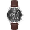 Мужской кварцевый хронограф Avery Grey Brown Leather 1514155